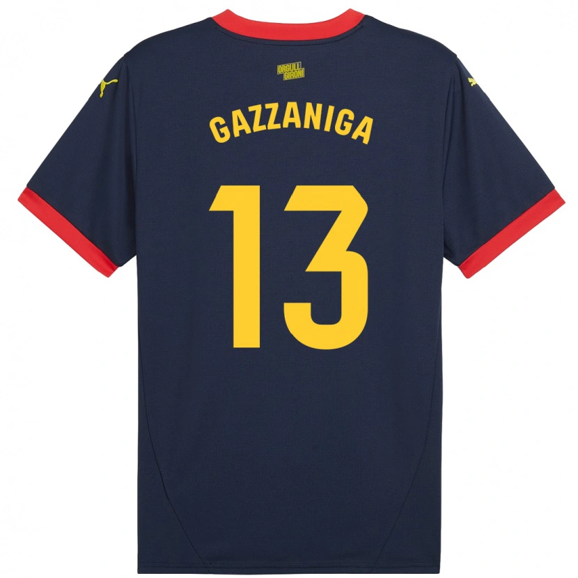 Danxen Damen Paulo Gazzaniga #13 Marinerot Auswärtstrikot Trikot 2024/25 T-Shirt