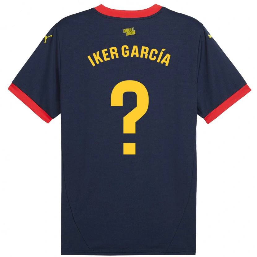 Danxen Damen Iker García #0 Marinerot Auswärtstrikot Trikot 2024/25 T-Shirt