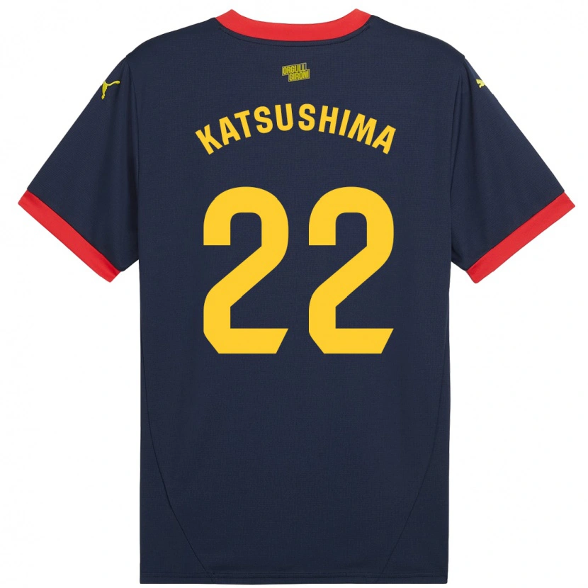 Danxen Damen Shinnosuke Katsushima #22 Marinerot Auswärtstrikot Trikot 2024/25 T-Shirt
