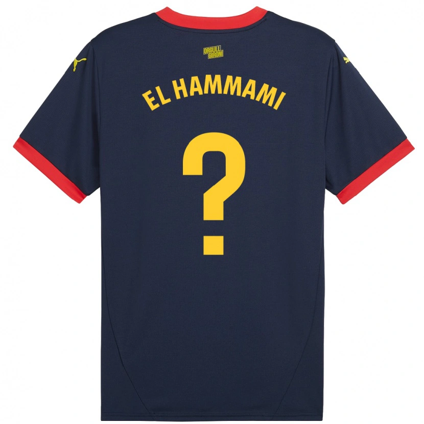 Danxen Damen Ayoub El Hammami #0 Marinerot Auswärtstrikot Trikot 2024/25 T-Shirt