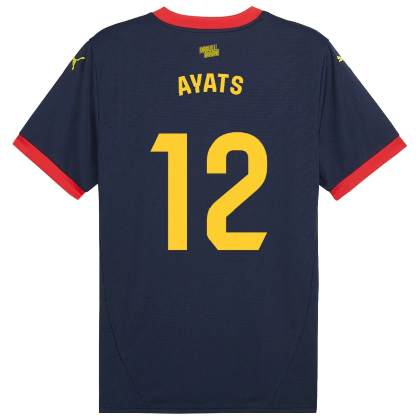 Danxen Damen Mònica Ayats #12 Marinerot Auswärtstrikot Trikot 2024/25 T-Shirt