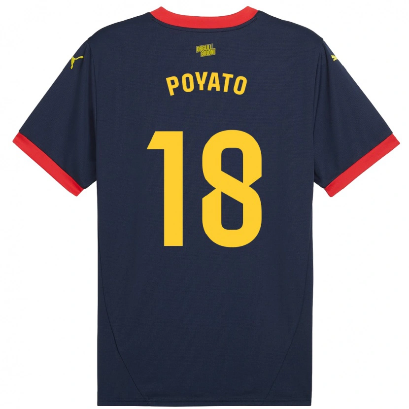 Danxen Damen Marina Poyato #18 Marinerot Auswärtstrikot Trikot 2024/25 T-Shirt