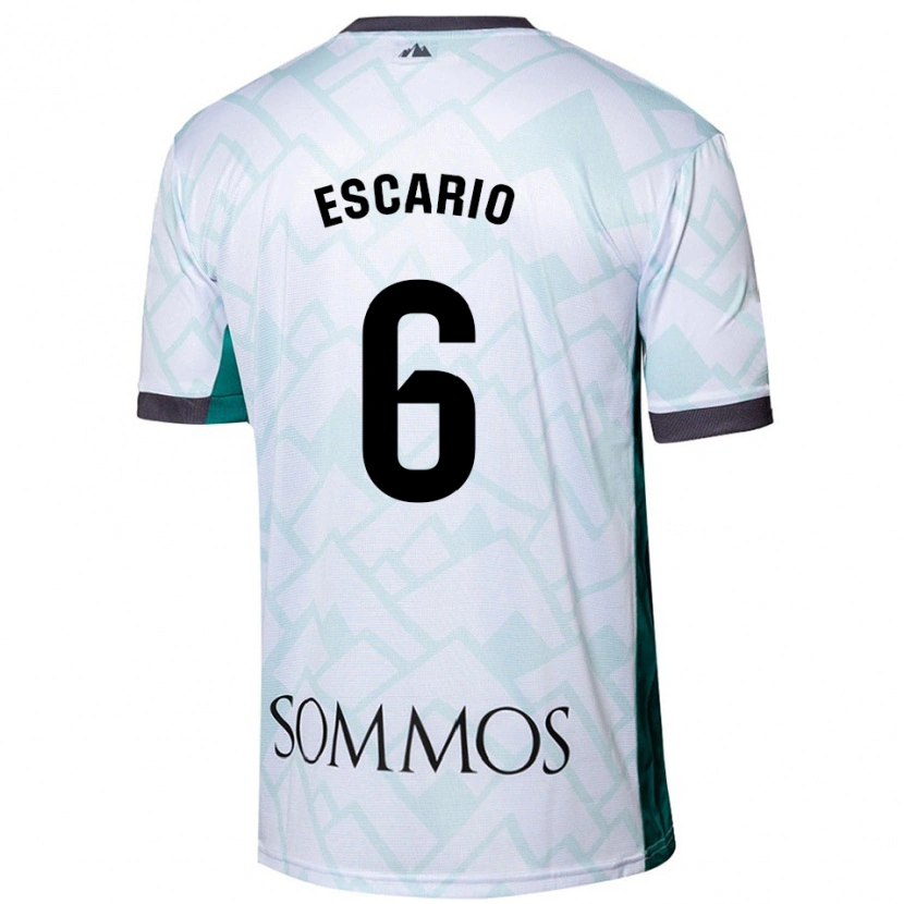 Danxen Damen Jaime Escario #6 Weiß Grün Auswärtstrikot Trikot 2024/25 T-Shirt