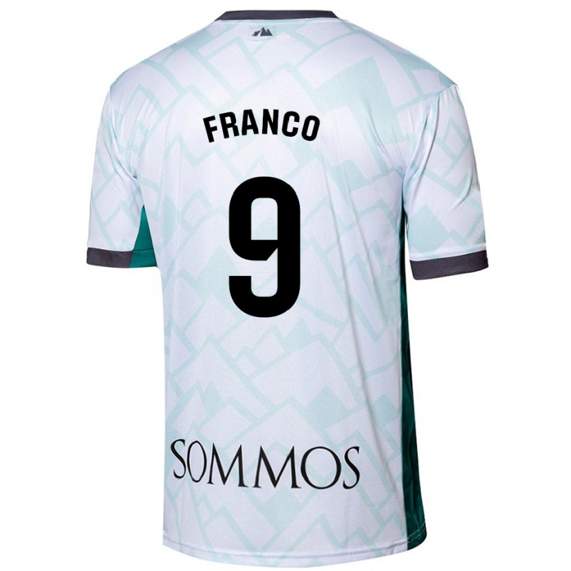 Danxen Damen Santi Franco #9 Weiß Grün Auswärtstrikot Trikot 2024/25 T-Shirt