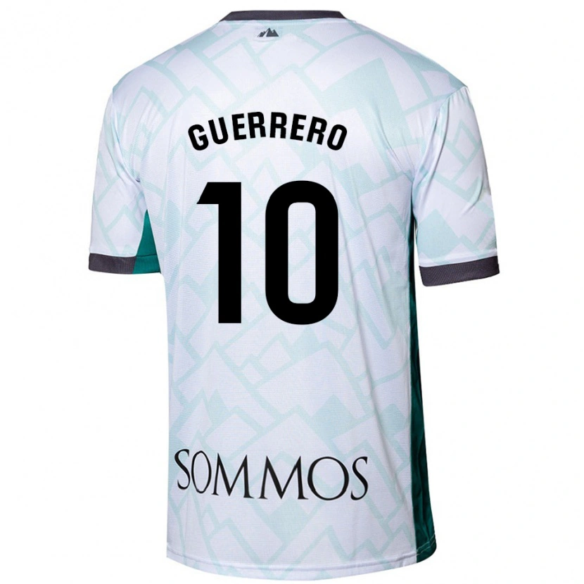 Danxen Damen Fernando Guerrero #10 Weiß Grün Auswärtstrikot Trikot 2024/25 T-Shirt