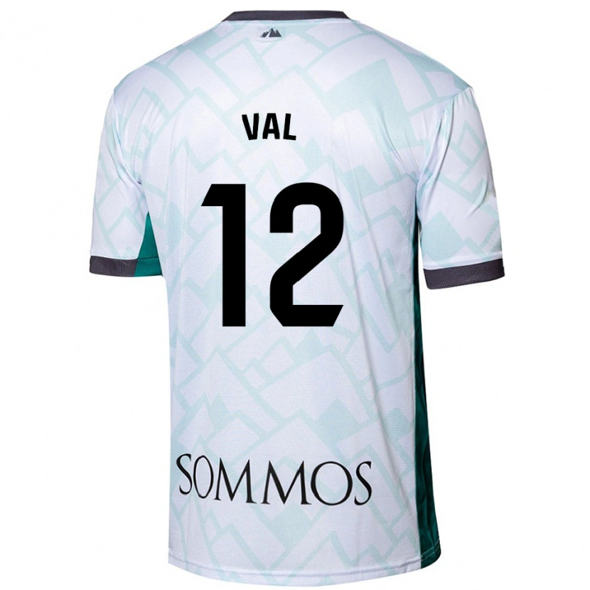 Danxen Damen Ángel Val #12 Weiß Grün Auswärtstrikot Trikot 2024/25 T-Shirt