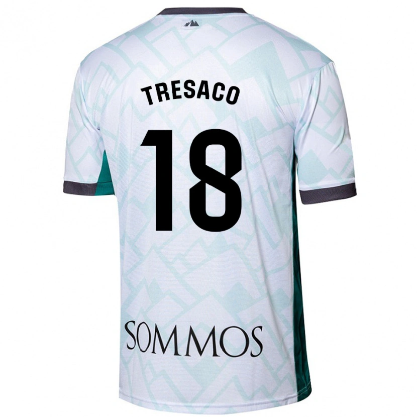 Danxen Damen Rafa Tresaco #18 Weiß Grün Auswärtstrikot Trikot 2024/25 T-Shirt
