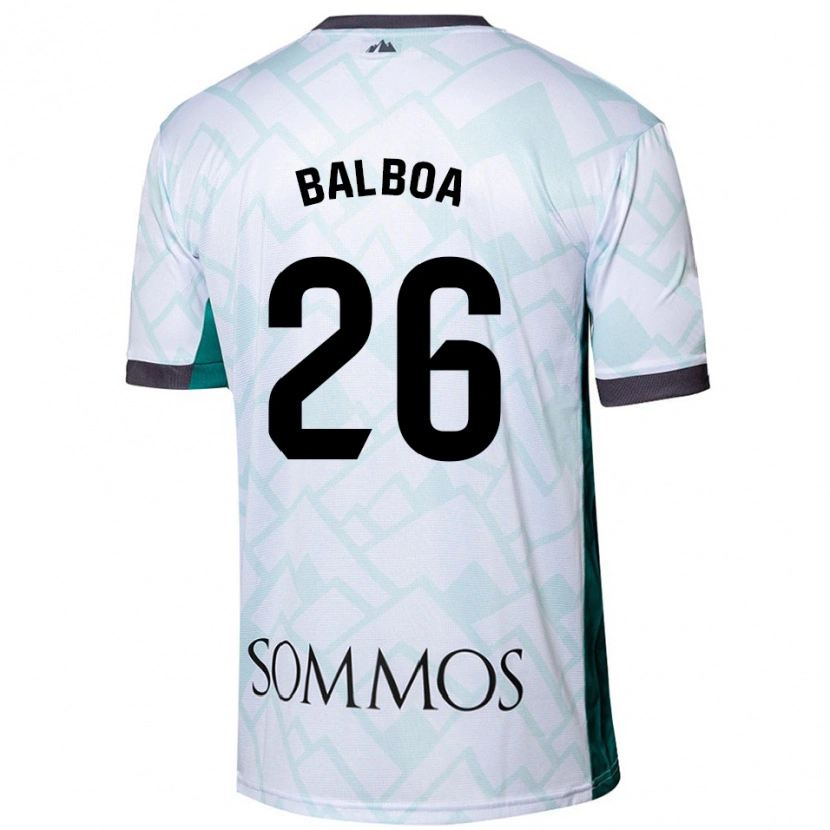 Danxen Damen Álex Balboa #26 Weiß Grün Auswärtstrikot Trikot 2024/25 T-Shirt