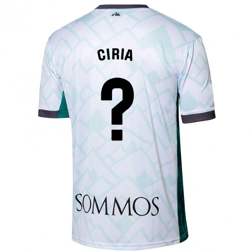 Danxen Damen Alex Ciria #0 Weiß Grün Auswärtstrikot Trikot 2024/25 T-Shirt