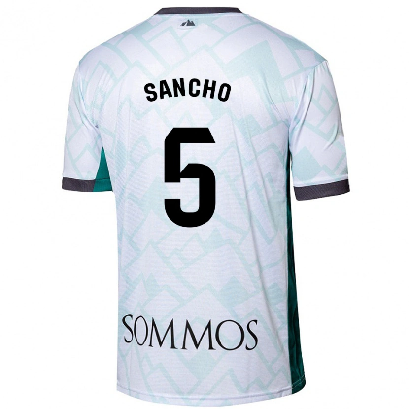 Danxen Damen Esther Sancho #5 Weiß Grün Auswärtstrikot Trikot 2024/25 T-Shirt