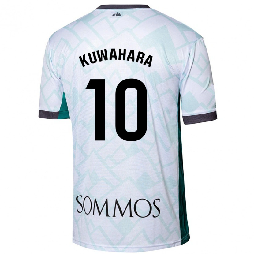 Danxen Damen Akane Kuwahara #10 Weiß Grün Auswärtstrikot Trikot 2024/25 T-Shirt