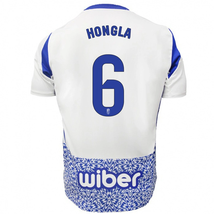 Danxen Damen Martin Hongla #6 Weiß Blau Auswärtstrikot Trikot 2024/25 T-Shirt