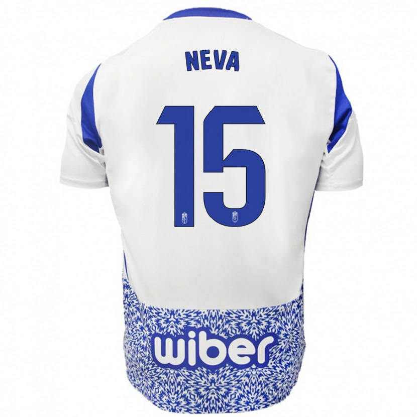 Danxen Damen Carlos Neva #15 Weiß Blau Auswärtstrikot Trikot 2024/25 T-Shirt