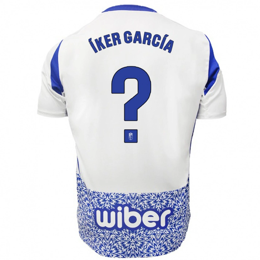 Danxen Damen Íker García #0 Weiß Blau Auswärtstrikot Trikot 2024/25 T-Shirt