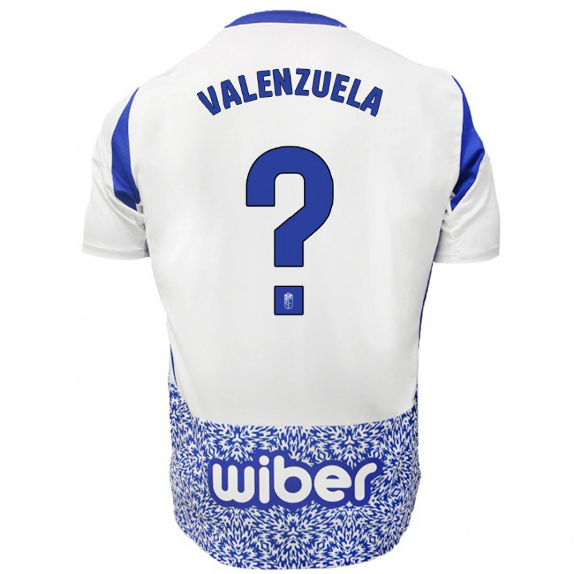 Danxen Damen Adrián Valenzuela #0 Weiß Blau Auswärtstrikot Trikot 2024/25 T-Shirt