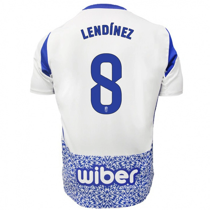 Danxen Damen Juanma Lendínez #8 Weiß Blau Auswärtstrikot Trikot 2024/25 T-Shirt
