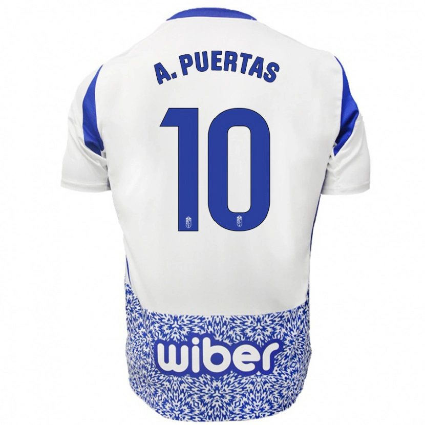 Danxen Damen Antonio Puertas #10 Weiß Blau Auswärtstrikot Trikot 2024/25 T-Shirt