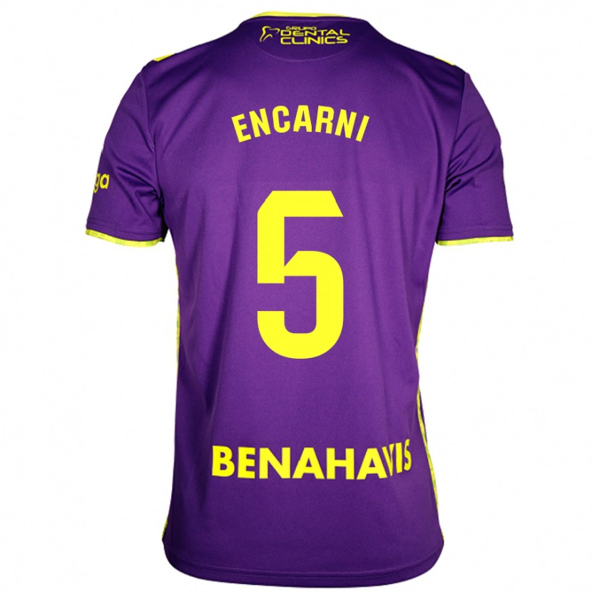 Danxen Damen Encarni #5 Lila Gelb Auswärtstrikot Trikot 2024/25 T-Shirt