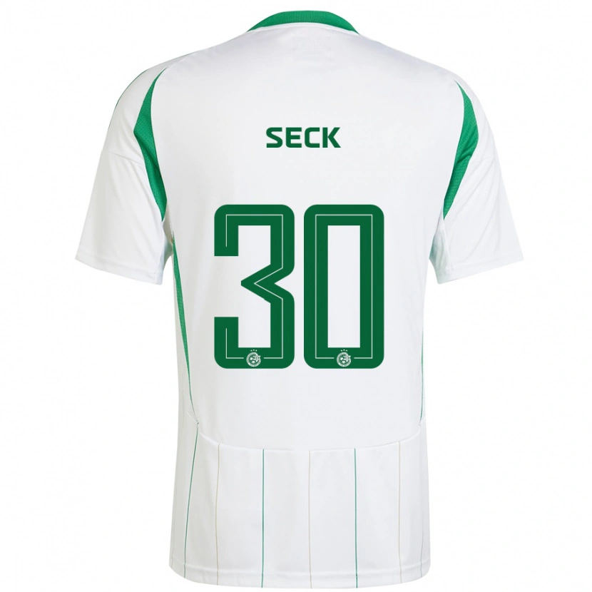 Danxen Damen Abdoulaye Seck #30 Weiß Grün Auswärtstrikot Trikot 2024/25 T-Shirt