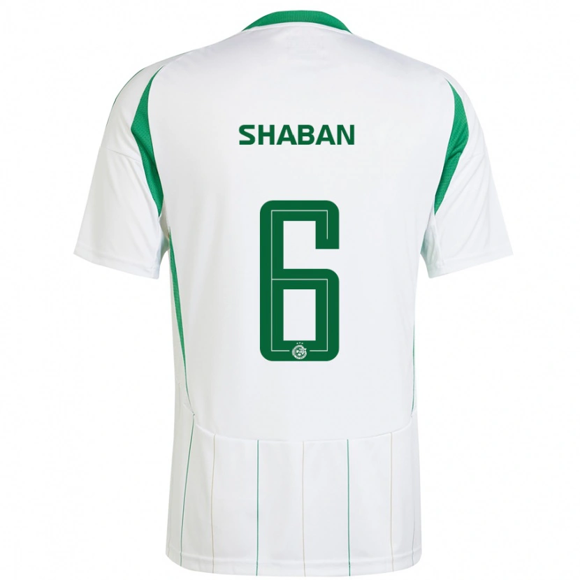 Danxen Damen Loay Shaban #6 Weiß Grün Auswärtstrikot Trikot 2024/25 T-Shirt