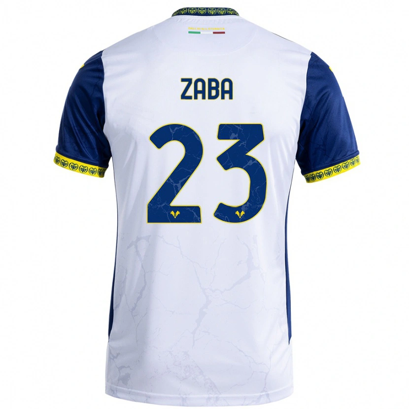 Danxen Damen Nelson Zaba #23 Weiß Blau Auswärtstrikot Trikot 2024/25 T-Shirt