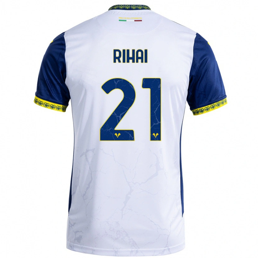 Danxen Damen Aiman Rihai #21 Weiß Blau Auswärtstrikot Trikot 2024/25 T-Shirt