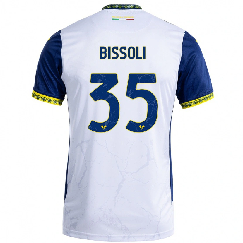 Danxen Damen Noemí Bissoli #35 Weiß Blau Auswärtstrikot Trikot 2024/25 T-Shirt