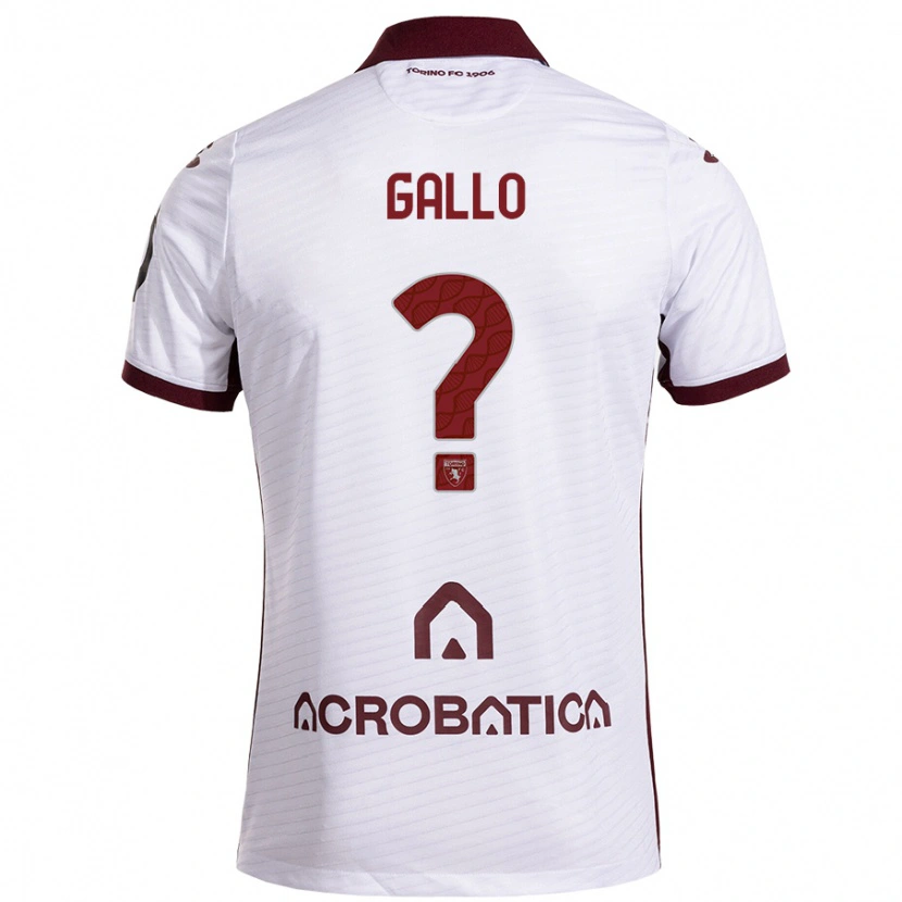 Danxen Damen Tommaso Gallo #0 Weiß Kastanienbraun Auswärtstrikot Trikot 2024/25 T-Shirt