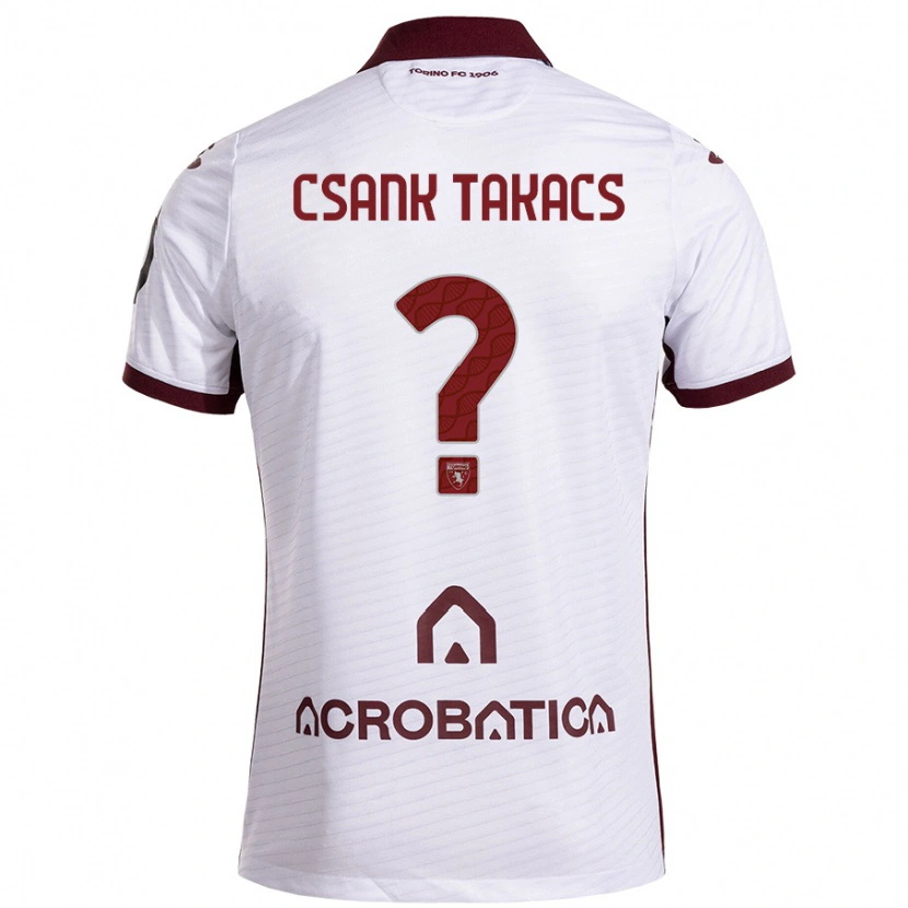 Danxen Damen Kristóf Csánk-Takács #0 Weiß Kastanienbraun Auswärtstrikot Trikot 2024/25 T-Shirt