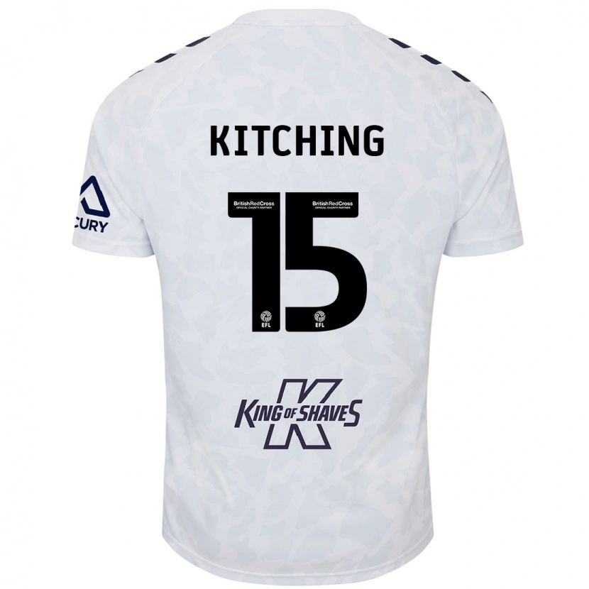 Danxen Damen Liam Kitching #15 Weiß Auswärtstrikot Trikot 2024/25 T-Shirt