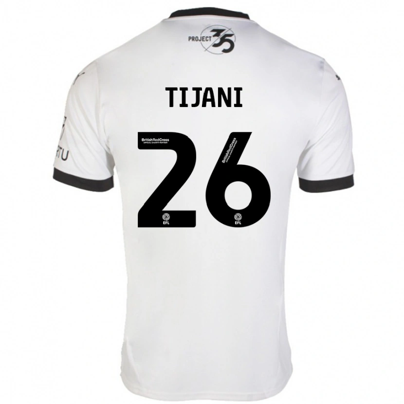 Danxen Damen Muhamed Tijani #26 Weiß Schwarz Auswärtstrikot Trikot 2024/25 T-Shirt