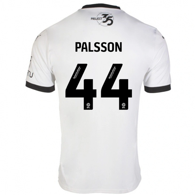 Danxen Damen Victor Pálsson #44 Weiß Schwarz Auswärtstrikot Trikot 2024/25 T-Shirt