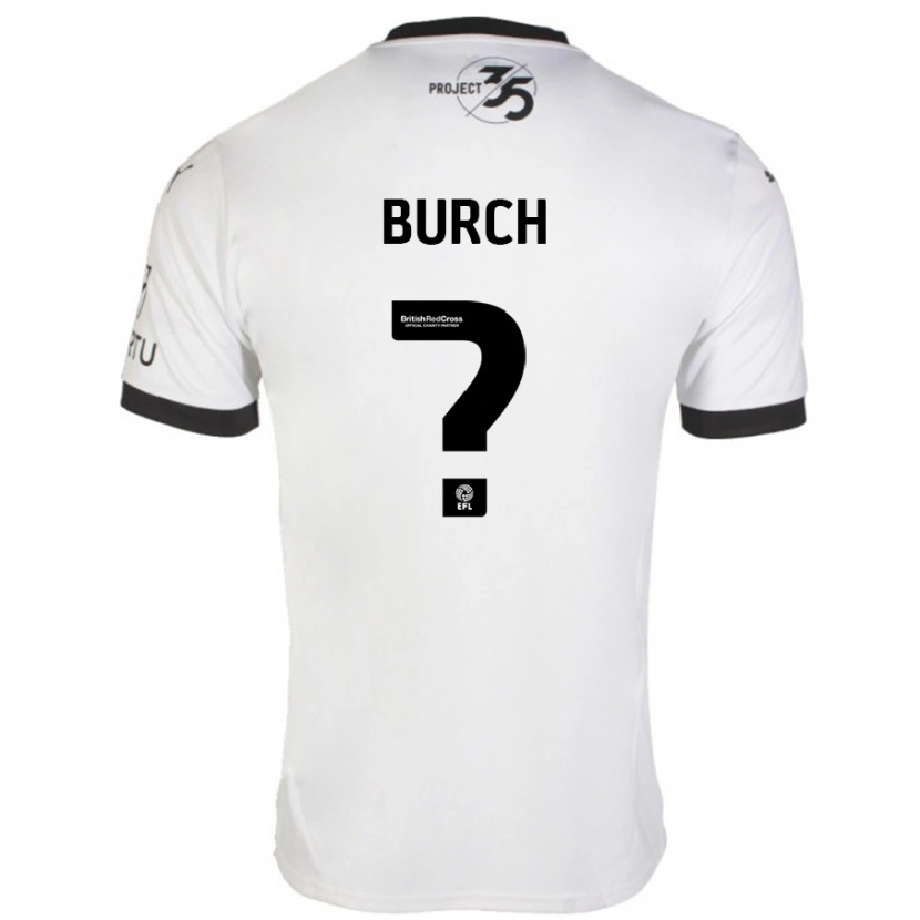 Danxen Damen Kian Burch #0 Weiß Schwarz Auswärtstrikot Trikot 2024/25 T-Shirt
