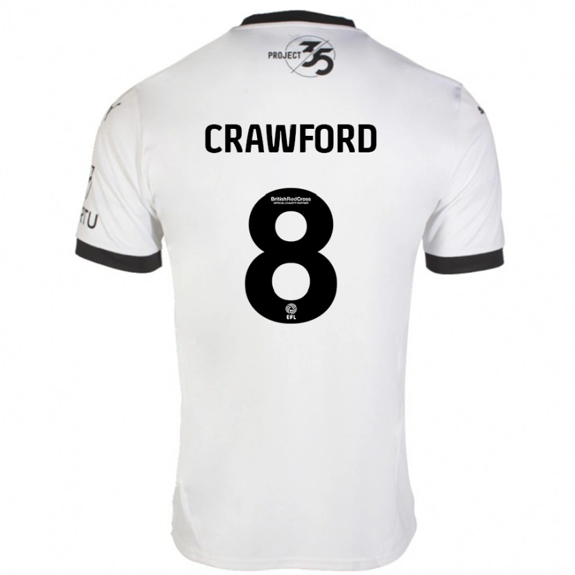Danxen Damen Imy Crawford #8 Weiß Schwarz Auswärtstrikot Trikot 2024/25 T-Shirt