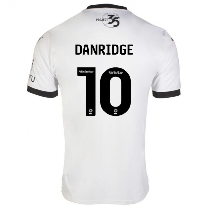 Danxen Damen Rebecca Danridge #10 Weiß Schwarz Auswärtstrikot Trikot 2024/25 T-Shirt