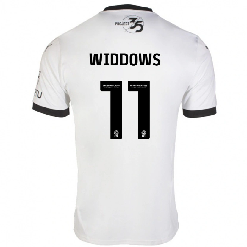 Danxen Damen Jade Widdows #11 Weiß Schwarz Auswärtstrikot Trikot 2024/25 T-Shirt