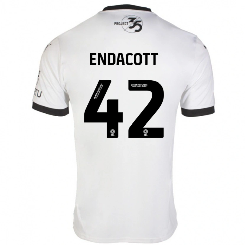 Danxen Damen Jack Endacott #42 Weiß Schwarz Auswärtstrikot Trikot 2024/25 T-Shirt
