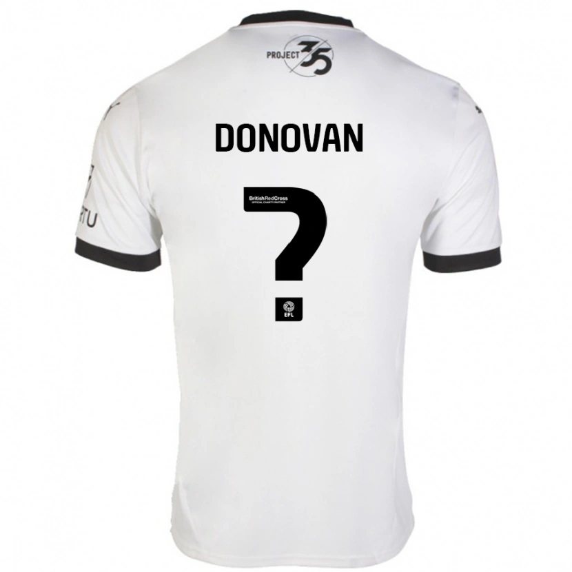 Danxen Damen Henry Donovan #0 Weiß Schwarz Auswärtstrikot Trikot 2024/25 T-Shirt