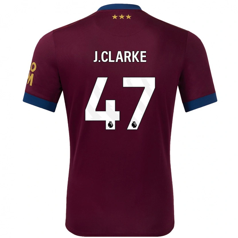 Danxen Damen Jack Clarke #47 Braun Auswärtstrikot Trikot 2024/25 T-Shirt