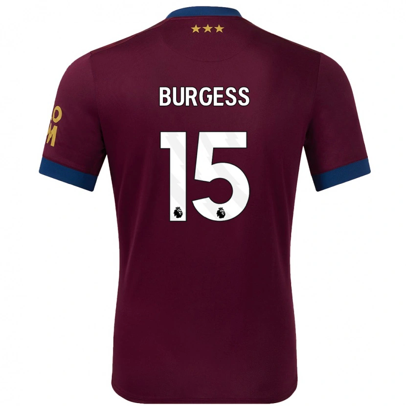 Danxen Damen Cameron Burgess #15 Braun Auswärtstrikot Trikot 2024/25 T-Shirt