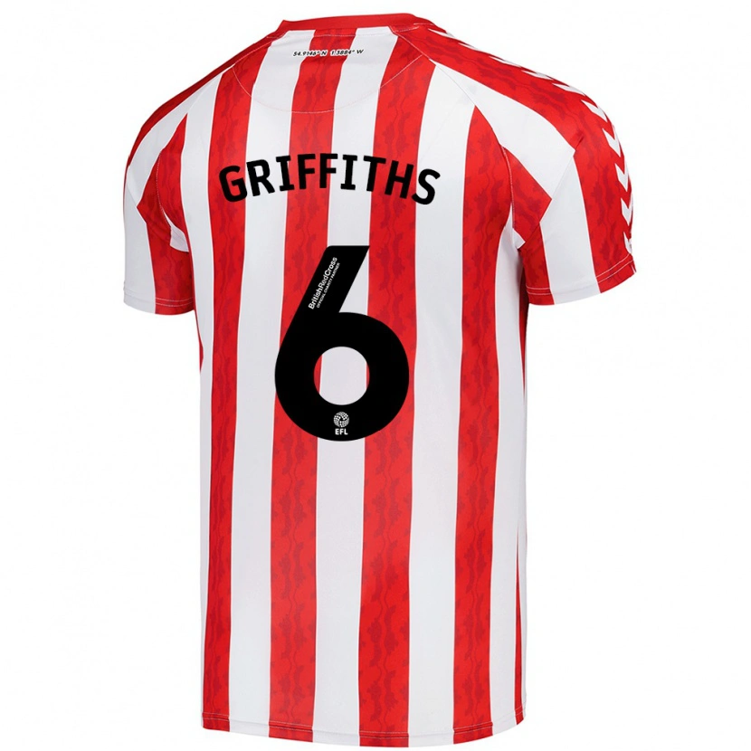 Danxen Kinder Louise Griffiths #6 Rot Weiß Heimtrikot Trikot 2024/25 T-Shirt