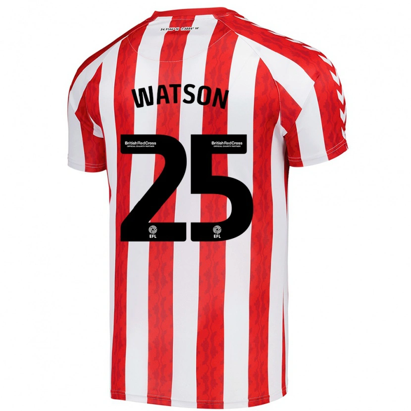 Danxen Kinder Katy Watson #25 Rot Weiß Heimtrikot Trikot 2024/25 T-Shirt