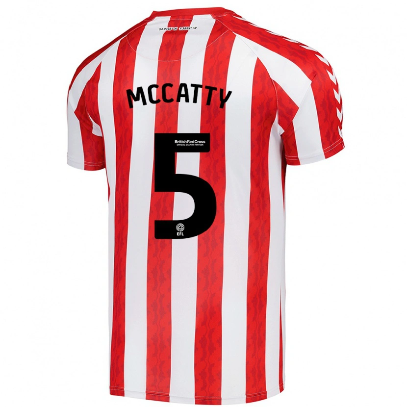 Danxen Kinder Grace Mccatty #5 Rot Weiß Heimtrikot Trikot 2024/25 T-Shirt