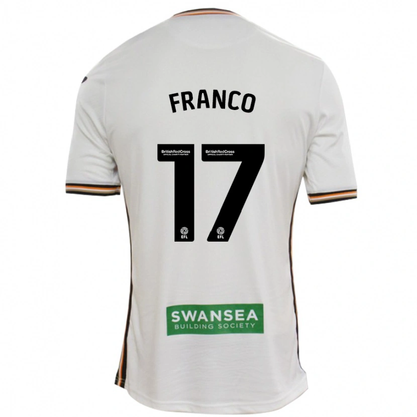Danxen Kinder Gonçalo Franco #17 Rot Weiß Heimtrikot Trikot 2024/25 T-Shirt