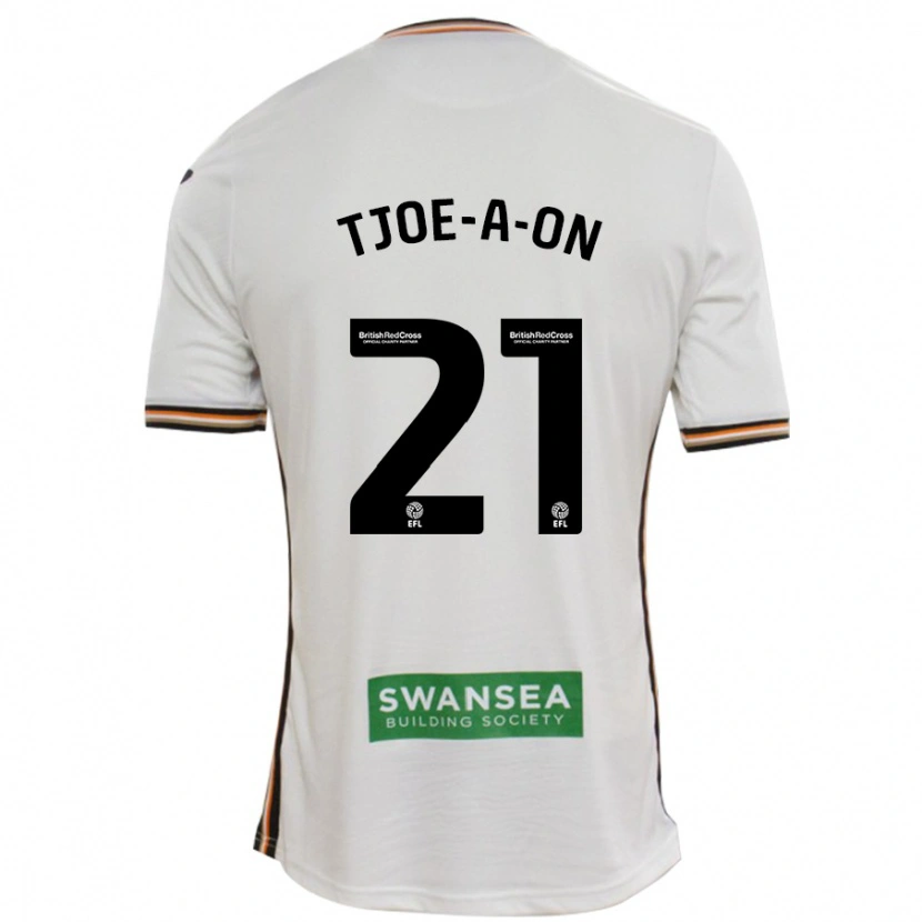 Danxen Kinder Nathan Tjoe-A-On #21 Rot Weiß Heimtrikot Trikot 2024/25 T-Shirt