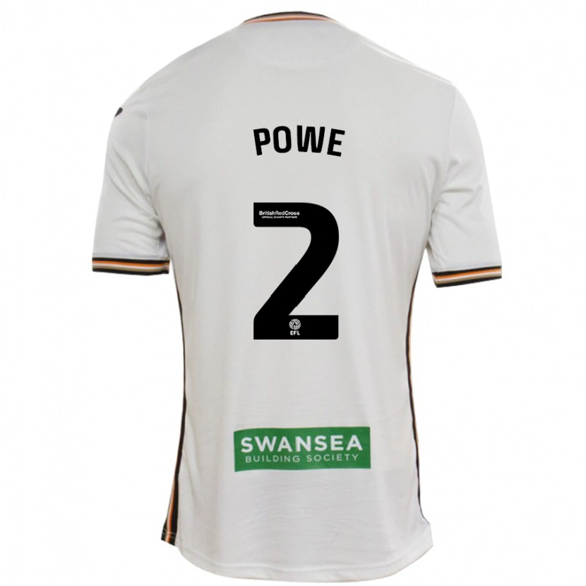 Danxen Kinder Alicia Powe #2 Rot Weiß Heimtrikot Trikot 2024/25 T-Shirt