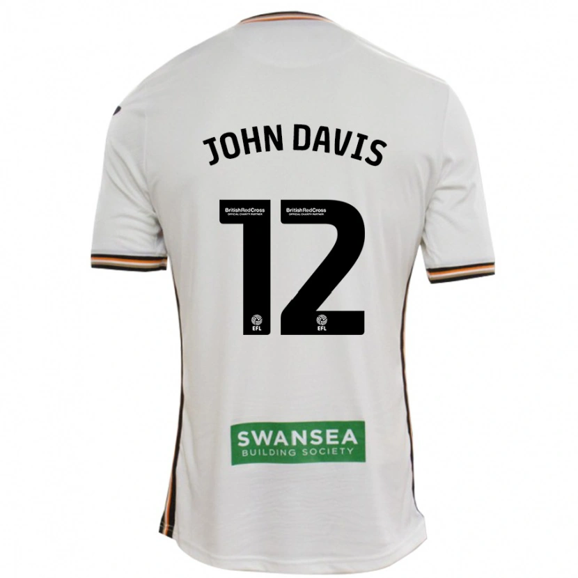 Danxen Kinder Stacey John-Davis #12 Rot Weiß Heimtrikot Trikot 2024/25 T-Shirt