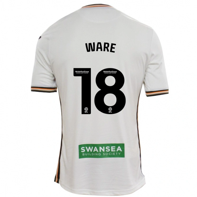 Danxen Kinder Phoebe Ware #18 Rot Weiß Heimtrikot Trikot 2024/25 T-Shirt
