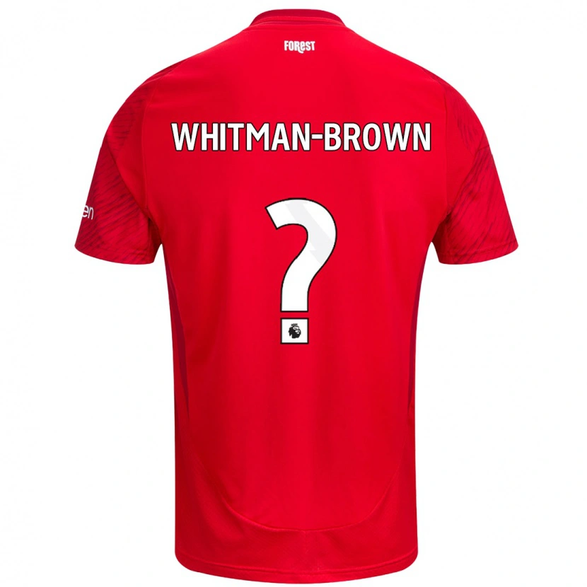 Danxen Kinder Chae Whitman-Brown #0 Rot Weiß Heimtrikot Trikot 2024/25 T-Shirt