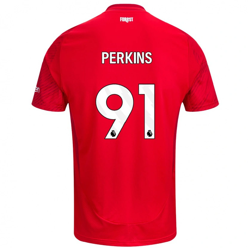 Danxen Kinder Jack Perkins #91 Rot Weiß Heimtrikot Trikot 2024/25 T-Shirt